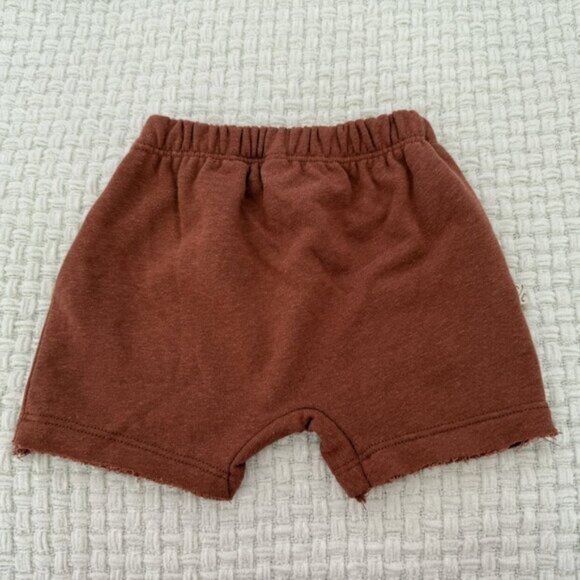 Childhoods Brown Raw Trim Shorts - Picture 7 of 7